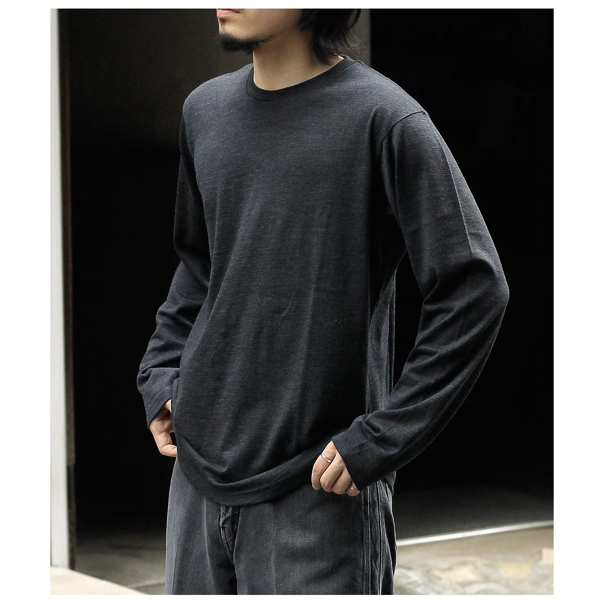 �ե�����󥸥� FILMELANGE  ''�����륽��'' �˥塼�������ɥ��Υ�����ŷ�� ����T ������ "WILSON"  New Zealand Merino Wool Tenjiku L/S Tee (WILSON-26A)