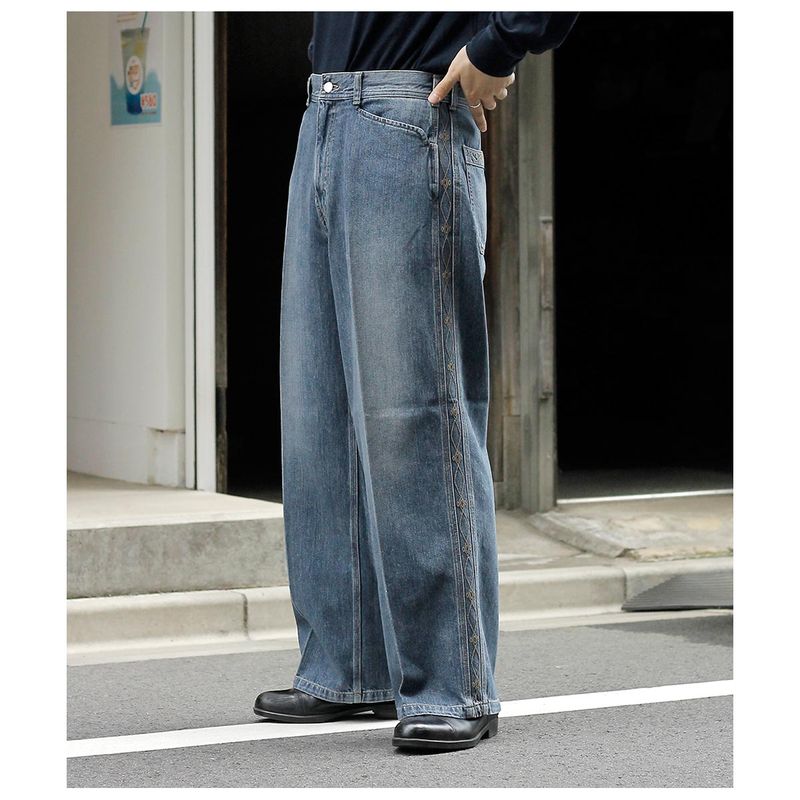 ����� SARTO �ǥ˥� ����֥������꡼ �磻�� �ѥ�� ������013 COTTON DENIM WIDE EMBROIDERY PANTS  TYPE 013 (262-23006)
