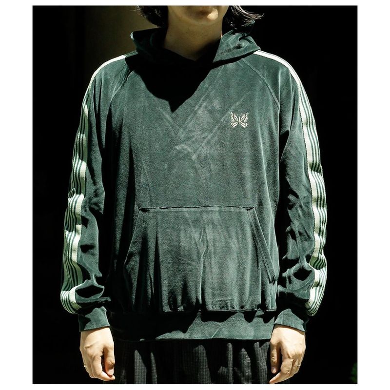 �ˡ��ɥ륺 NEEDLES �٥��� �ȥ�å� �ա��ǥ��� Track Hoody - C/PE Velour (TY359)