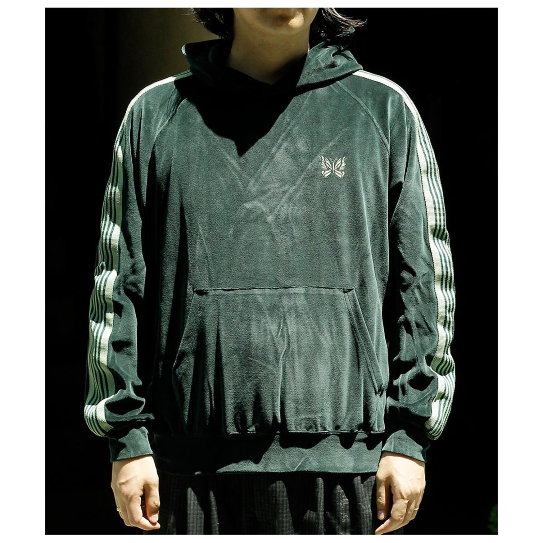 ニードルズ NEEDLES ベロア トラック フーディー Track Hoody - C/PE