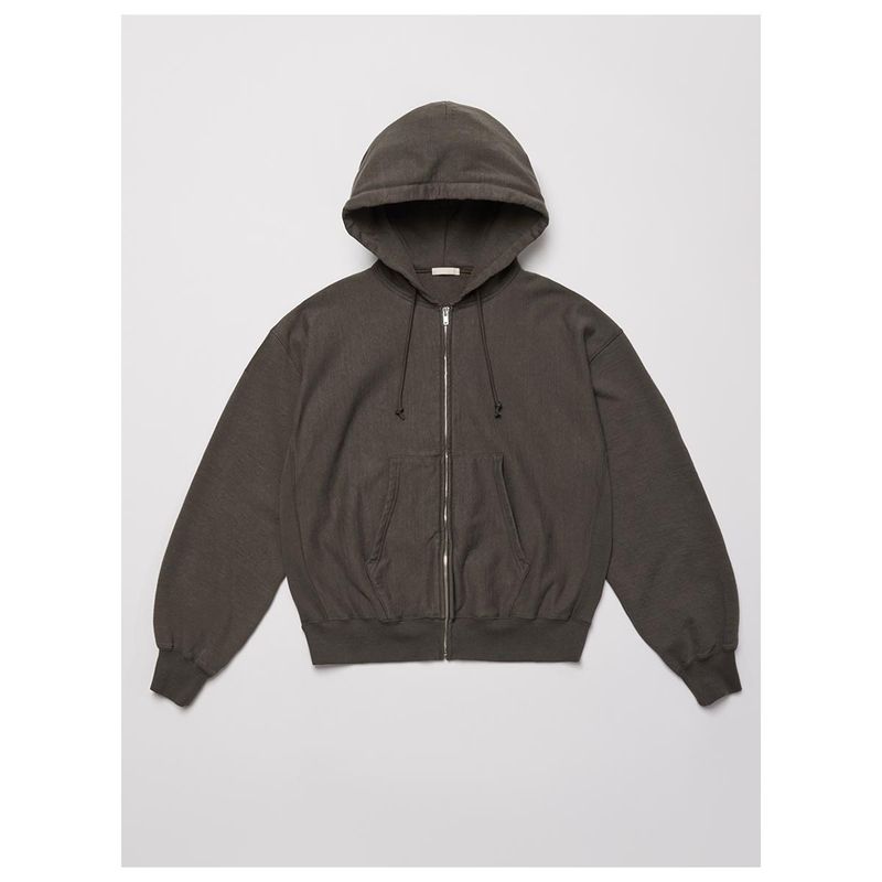 ����ƥꥢ ULTERIOR �ե����� ���륭�� �ƥ꡼ ��С��� �������� ���åץ��å� �ѡ����� FADED SILKY TERRY RW ZIP UP PARKA (UCS115-LC274)