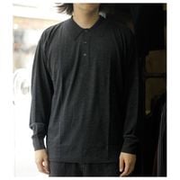 バトナー BATONER ウール ポロ ロングスリーブ Tシャツ WOOL POLO LONG SLEEVE T-SHIRT (BN-26FM-014)