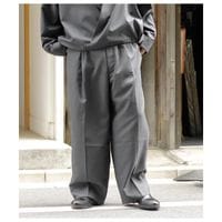 ノノット NONNOTTE ドレープ ドスキン クロス ドレーピング ファイブタック ワイド トラウザー Drape Doeskin Cloth Draping Five-Tuck Wide Trousers (N-26A-019)
