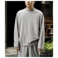 ノノット NONNOTTE スーパー 120’s エア インレイ メルトン クルーネック ロング スリーブ プルオーバー Super 120’s Air Inlay Melton Draping C/N Long-Sleeve Pullover (N-26A-047)