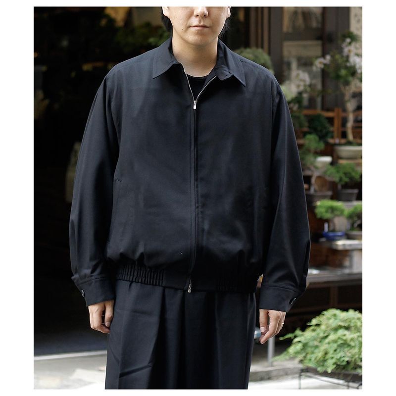 �ΥΥå� NONNOTTE �ɥ졼�� �ɥ����� ������ �ɥ졼�ԥ� �ӥå� �衼�� �饰��� �ɥꥺ�顼 ���㥱�å� Drape Doeskin Cloth Draping Big Yoke Raglan Drizzler Jacket (N-26A-057)