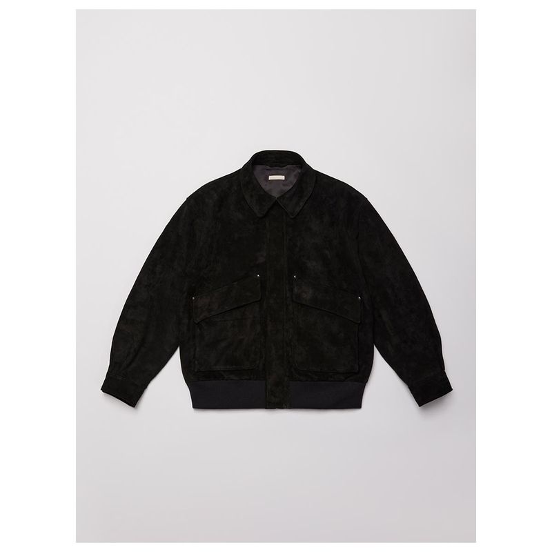 ����ƥꥢ ULTERIOR ������ ���������� �쥶�� �ե饤�� ���㥱�å� CALF SUEDE LEATHER FLIGHT JKT (UBL47-LC266)