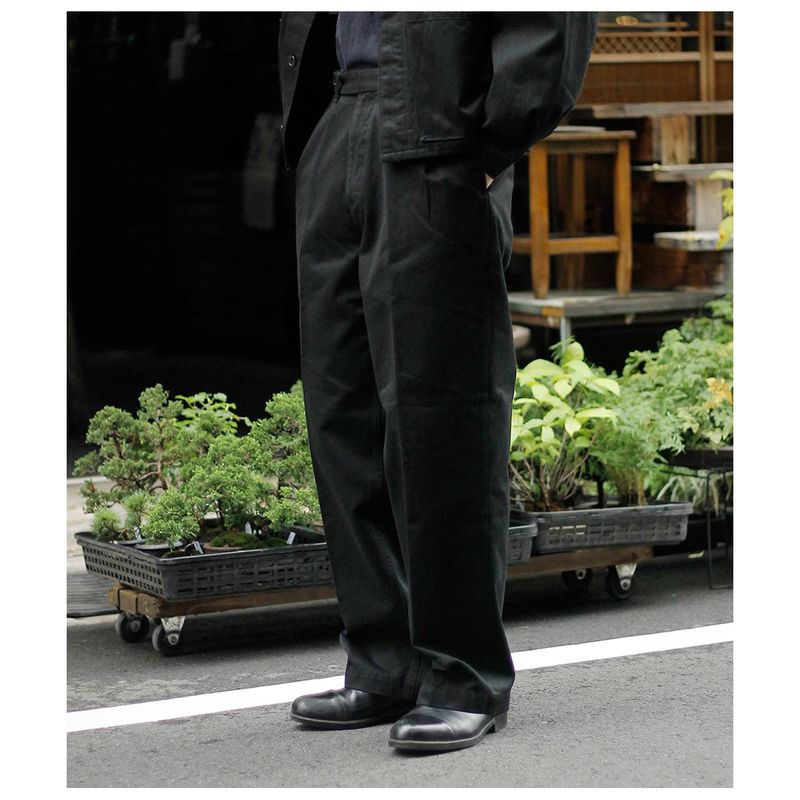 ����� SARTO �إӡ� ���åȥ� �ĥ��� ���å��� �ȥ饦���� HEAVY COTTON TWILL TUCKED TROUSERS (262-25002)