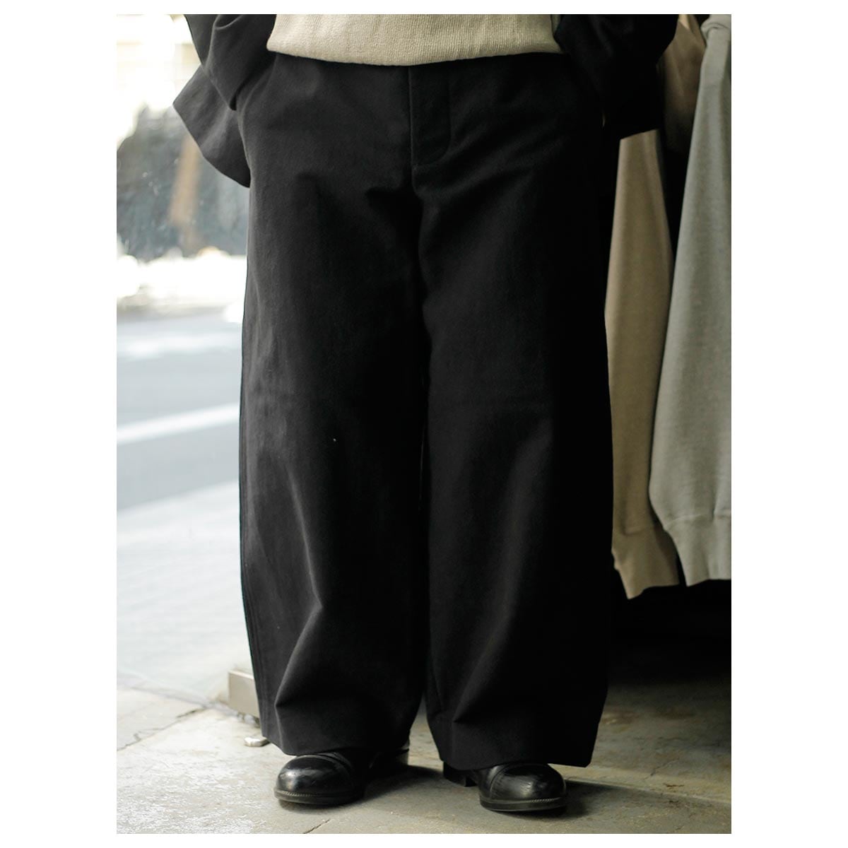�������� AXIS ���۵��Ӳù� �⡼�륹���� �磻�ɥѥ�� Moleskin Needle-Punched Fleece Wide Pants (P002-26AW)