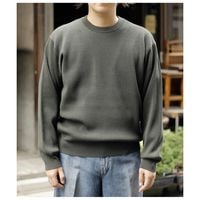 バトナー BATONER ハードツイスト ウール リブ クルーネック HARD TWIST WOOLRIB CREW NECK (BN-26FM-032)