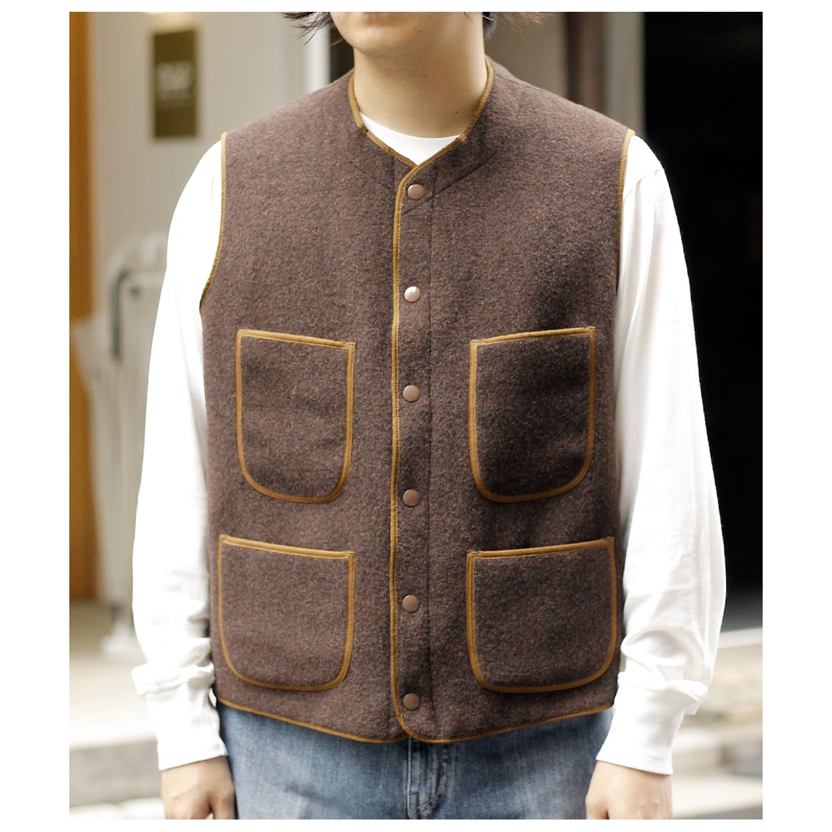 ジョングラッコー JOHN GLUCKOW JG フリース ビーチ ベスト JG Beachy Vest (JG-40)