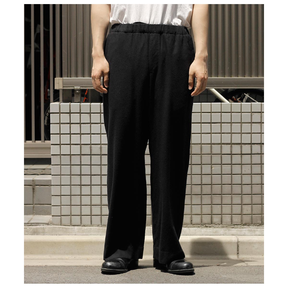 インテリム INTERIM シルク ノイル ワイド ドレス イージー パンツ SILK NOIL WIDE DRESS EASY PANTS (IT26A113)