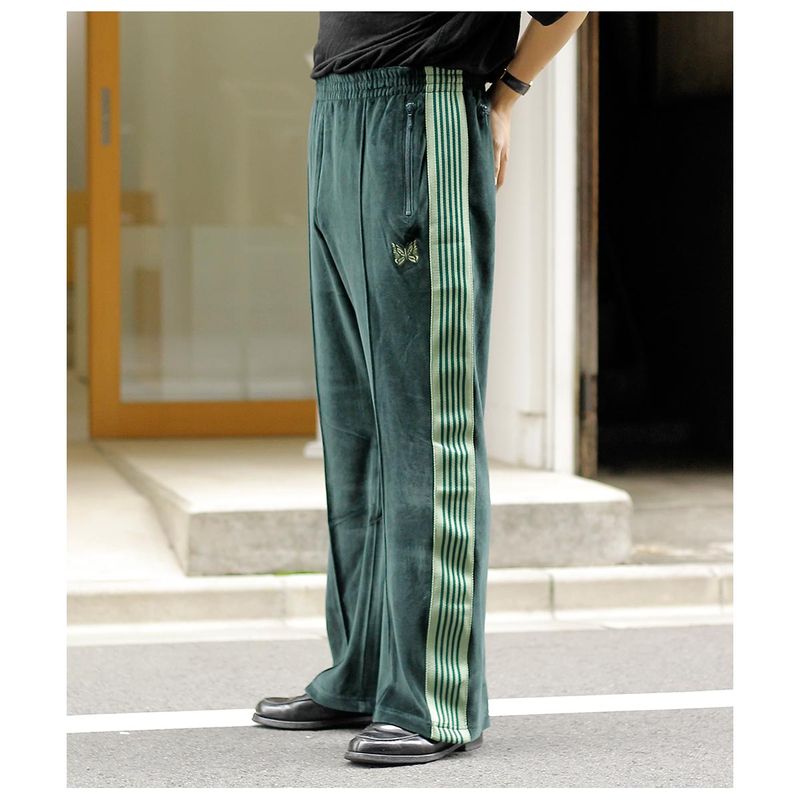 �ˡ��ɥ륺 NEEDLES �٥��� �֡��ĥ��å� �ȥ�å� �ѥ�� Boot-Cut Track Pant - C/PE Velour (TY361)