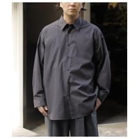ノノット NONNOTTE クリア ヘビー ブロード  オーバーサイズド シャツ Clear Heavy Broadcloth Oversized Shirt (N-26A-006)