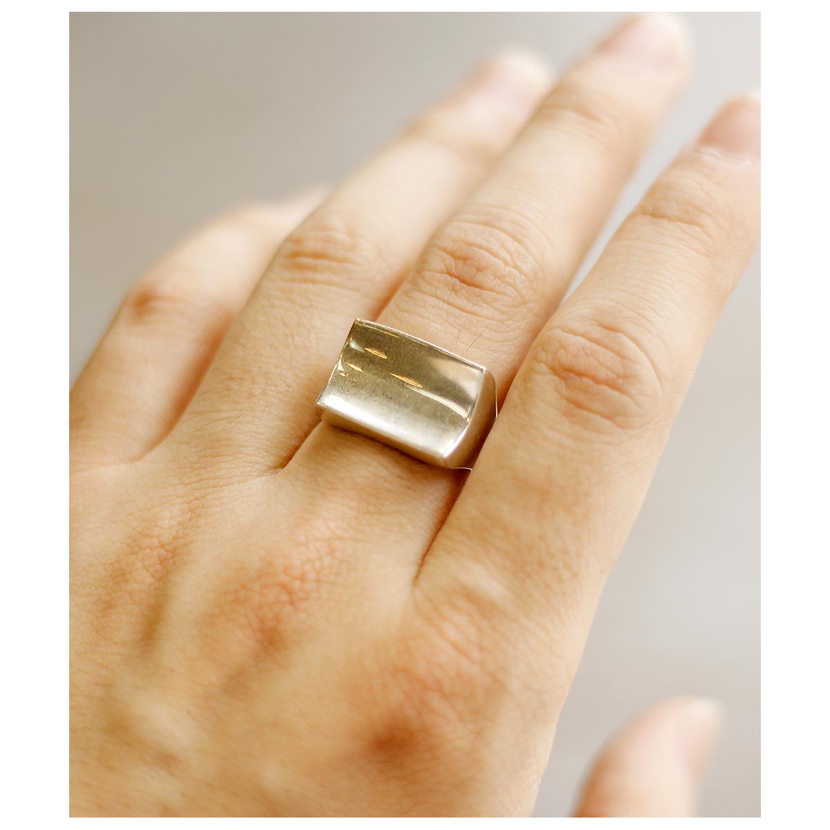 ����ƥ�� INTERIM ����������С� �ե�å� �ǥ���ץ� ��� TAXCO SILVER FLAT DIMPLE RING (IT26A269)