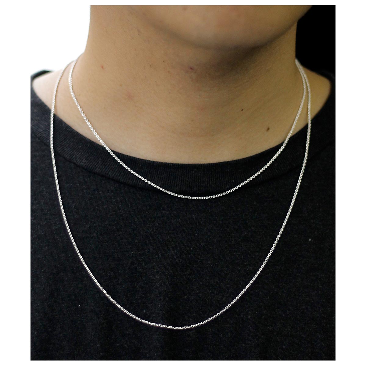 ����ƥ�� INTERIM ����������С� ��������������� �ڥ� �ͥå��쥹 TAXCO SILVER CIRCLE CHAIN PAIR NECKLACE (IT26A283)
