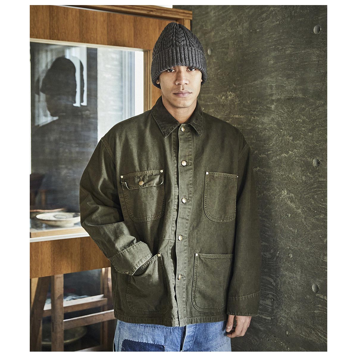 orSlow ���������� 26AW�������ʥ� ���å����ե��å� ���å����ե����� ���å� ���С������� �����ҡ��֥饦�� RELAX FIT OXFORD COVERALL (01-6034-52S)