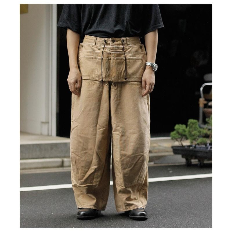 �ˡ��ɥ륺 NEEDLES H.D.���ץ���ѥ�� ����ե��� ���� ���å� H.D. Apron Pant - Sulfur Dye Duck (TY167)