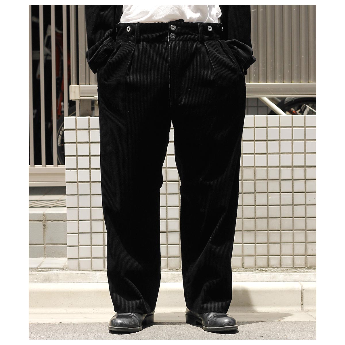 ����ƥ�� INTERIM �ǥåɥ��ȥå� �磻�� �����ǥ���� "�ܡ������" �ե��� ��� �ȥ饦���� DEADSTOCK WIDE CORDUROY "BOURGERON" FRENCH WORK TROUSER (IT26A107)