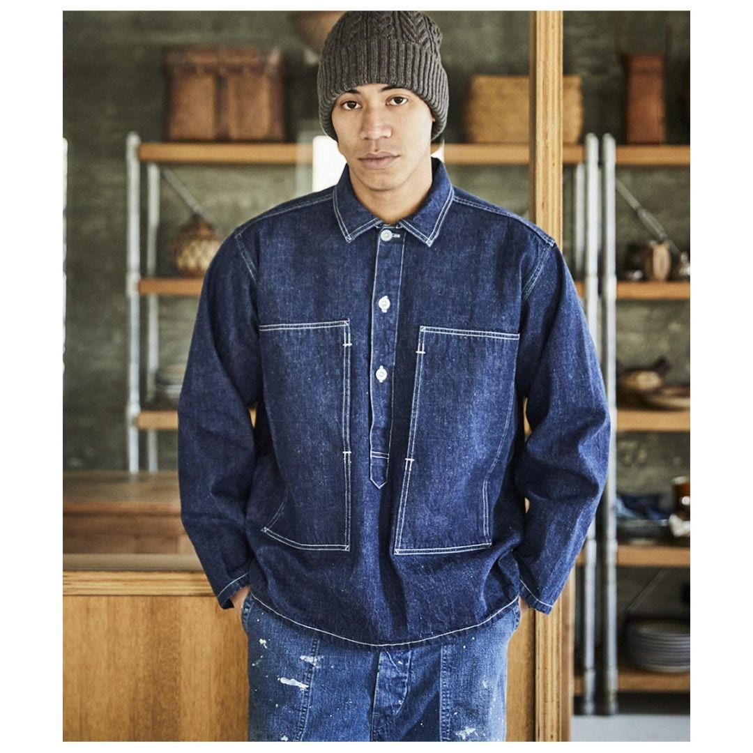 orSlow オアスロウ 26AWシーズナル 30S デニム プルオーバー シャツ