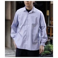 マナベ MANAVE  タックカラーシャツ ストライプ Tuck Collar Shirts STRIPE MADE IN FRANCE (CH00-26AW-ST)