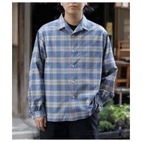 マナベ MANAVE  スイッチ カラー シャツ Switch Collar Shirt MADE IN FRANCE (CH05-26AW-CHECK)