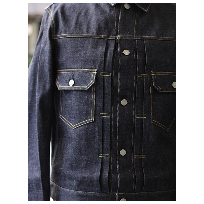 SCYE ���� 2nd ������ ��������å� �ǥ˥� �ȥ�å������㥱�å� Selvedge Denim Trucker Jacket 2 (5724-61510)