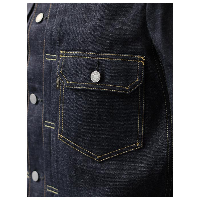 SCYE ���� 2nd ������ ��������å� �ǥ˥� �ȥ�å������㥱�å� Selvedge Denim Trucker Jacket 2 (5724-61510)