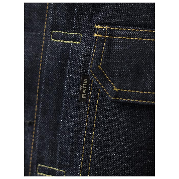 SCYE ���� 2nd ������ ��������å� �ǥ˥� �ȥ�å������㥱�å� Selvedge Denim Trucker Jacket 2 (5724-61510)