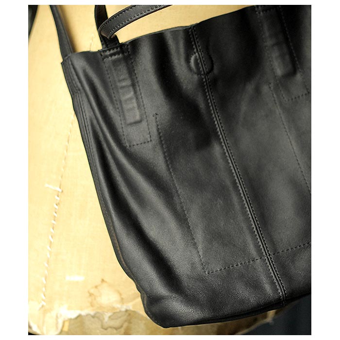 ���ե� Morphee �����ȥ쥶�� ���⡼�� �ȡ���  �֥�å� 2WAY SMALL TOTE BLACK (SL-BLK-102)