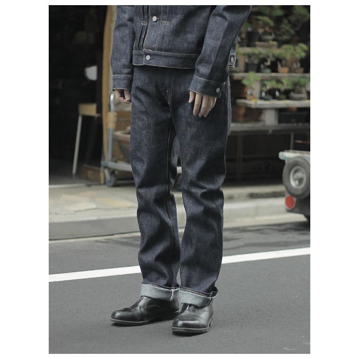 SCYE ���� ��������å� �ǥ˥� ���ȥ졼�� �쥰 ������ Selvedge Denim Straight Leg Jeans (5724-81513)