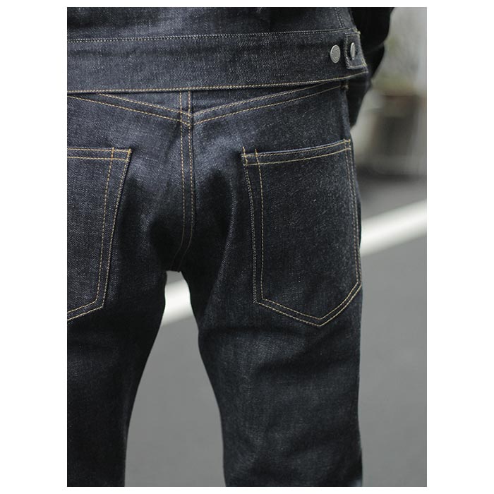 SCYE ���� ��������å� �ǥ˥� ���ȥ졼�� �쥰 ������ Selvedge Denim Straight Leg Jeans (5724-81513)