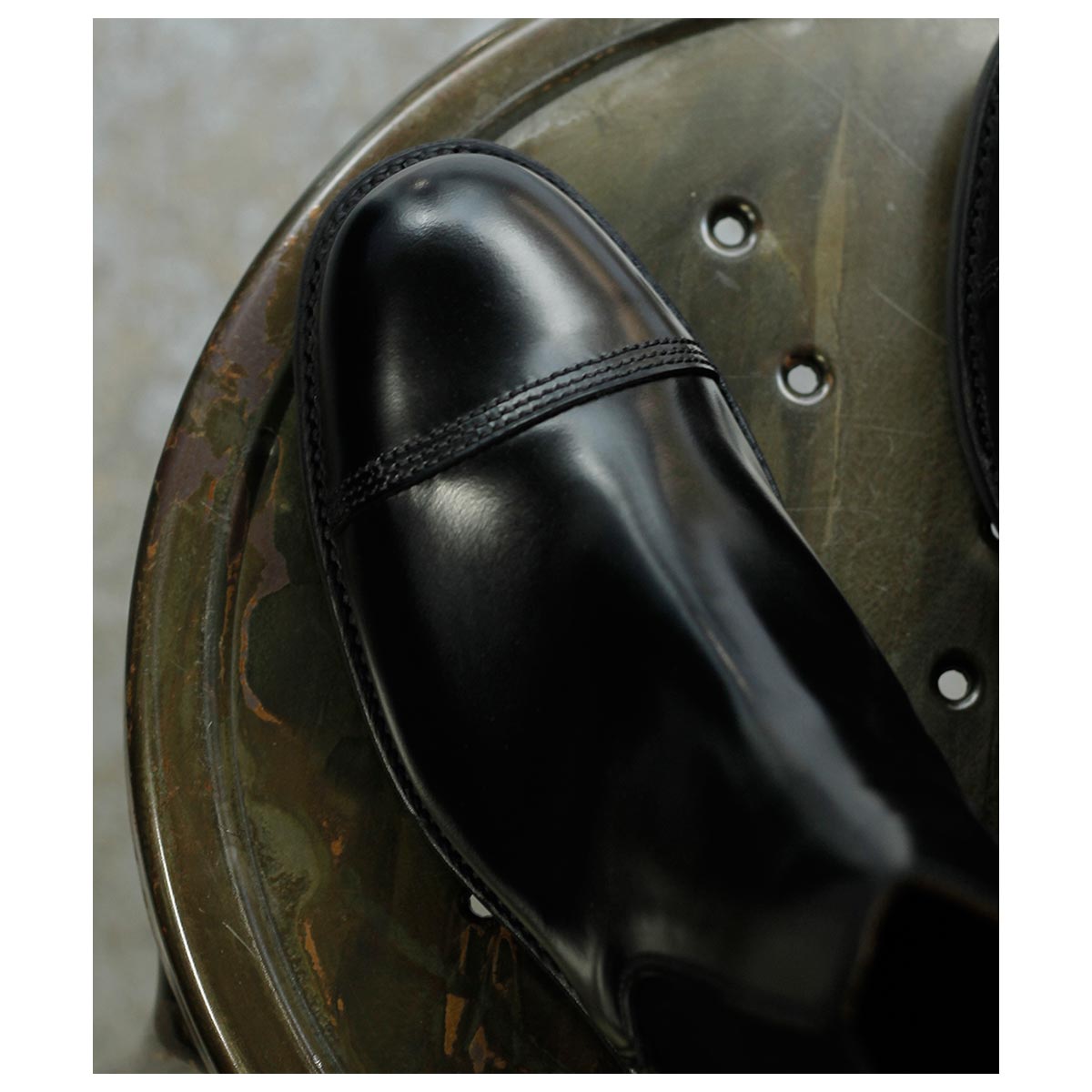  SANDERS ɥ֡ 륷 ֡ 塼  åץȥ ֥å MILITARY CAP TOE CHELSEA (1140-BLACK)