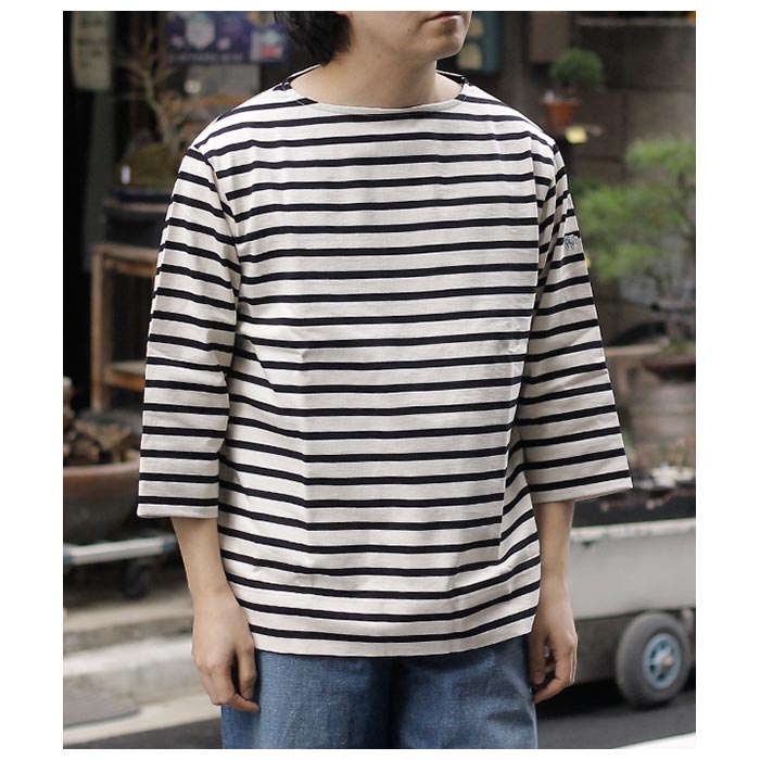 SCYE ���� ���ȥ饤�� ���åȥ� ���㡼���� �Х�������� Striped Cotton Jersey Basque Shirt (5724-21716)