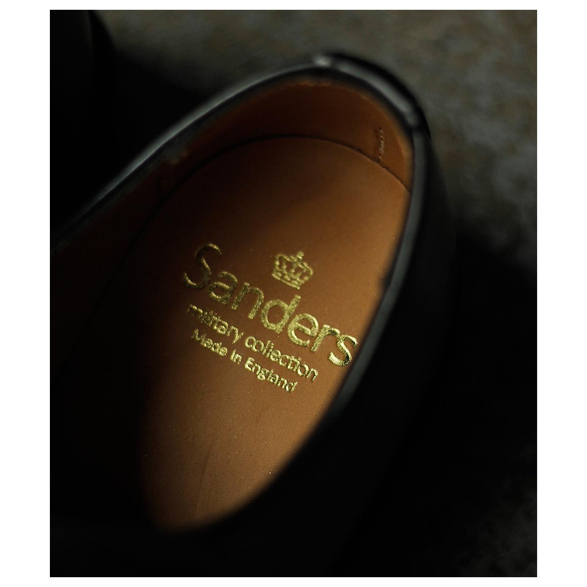  SANDERS ߥ꥿꡼ե 塼 MILITARY OFFICER SHOE MADE IN ENGLAND (SD-2246-BLACK)