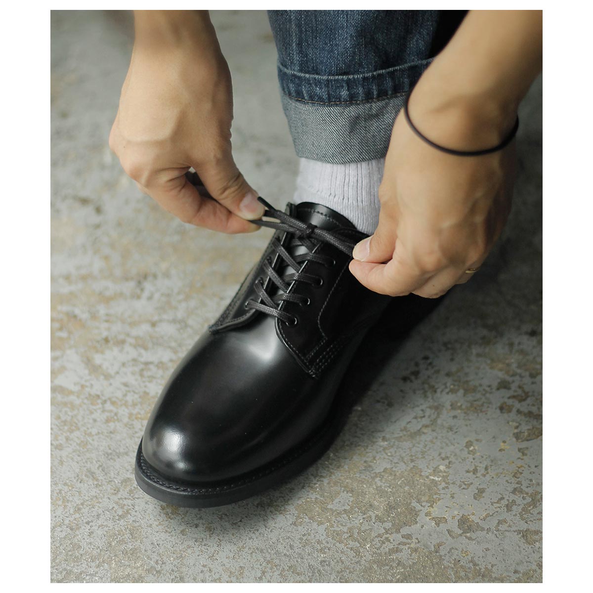  SANDERS ߥ꥿꡼ե 塼 MILITARY OFFICER SHOE MADE IN ENGLAND (SD-2246-BLACK)