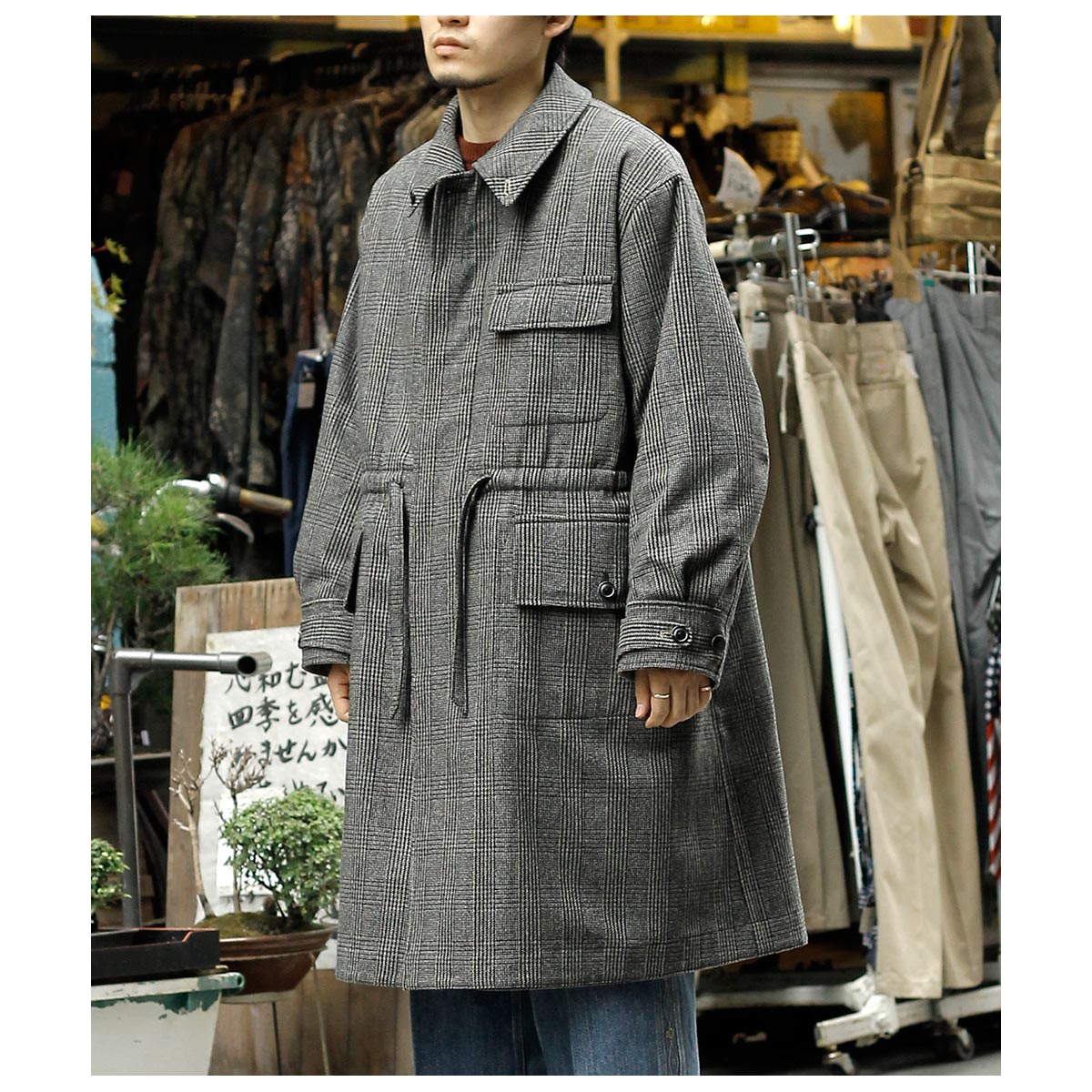  SARTO åȥ󥮥Х /ʥ ĥ С֥ ϥƥ󥰥 COTTON GABADINE WO/NY TWEED REVERSIBLE HUNTING COAT (252-09001)