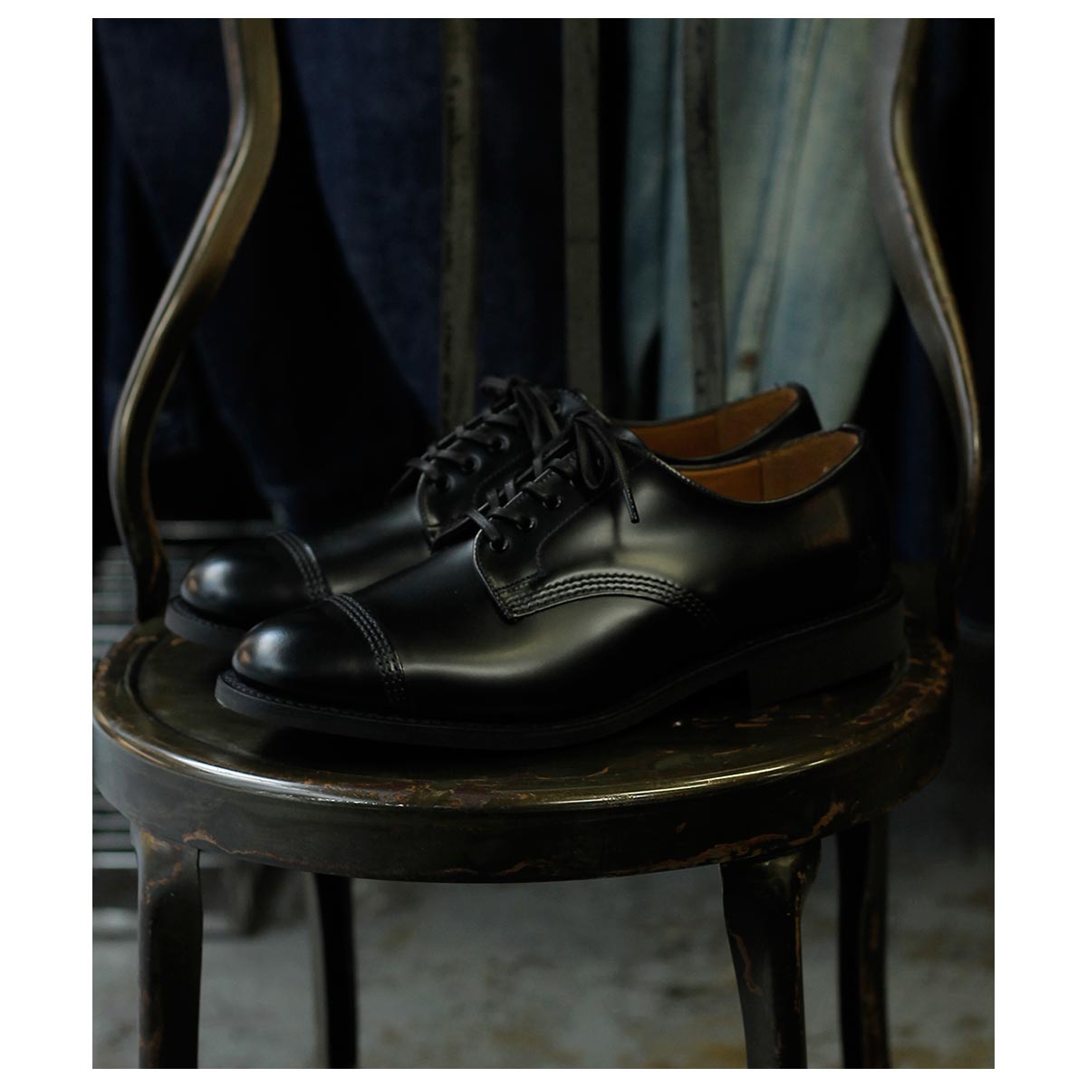  SANDERS ߥ꥿꡼ӡ 塼  åץȥ ֥å 1128 MILITARY DERBY SHOES BLACK (1128-BLACK)