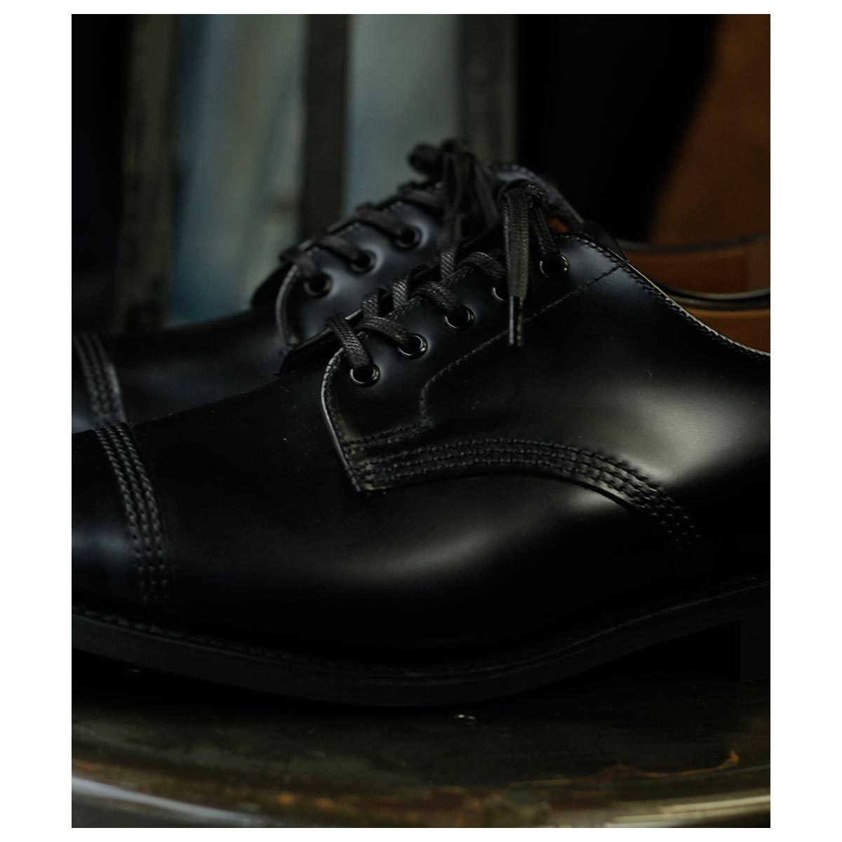  SANDERS ߥ꥿꡼ӡ 塼  åץȥ ֥å 1128 MILITARY DERBY SHOES BLACK (1128-BLACK)