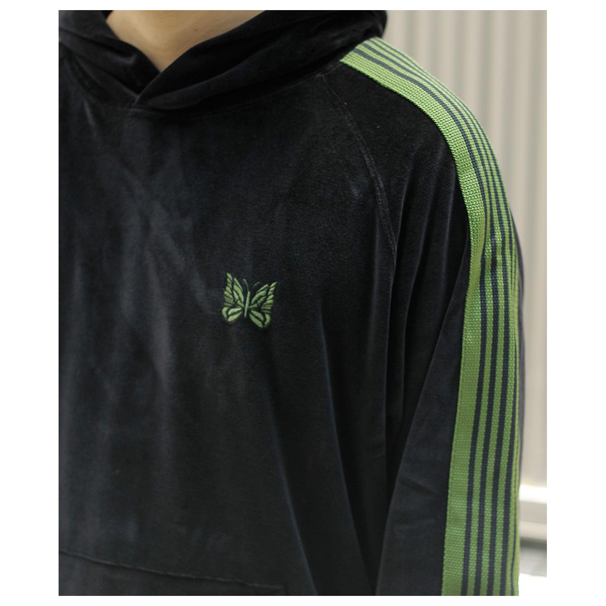 �ˡ��ɥ륺 NEEDLES   �٥��� �ȥ�å� �ա��ǥ��� Track Hoody - C/PE Velour (RW324)