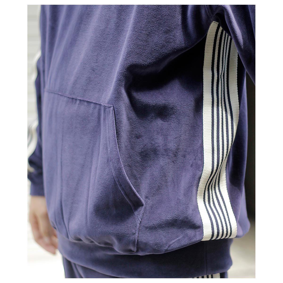 ニードルズ NEEDLES ベロア トラック フーディー Track Hoody - C/PE