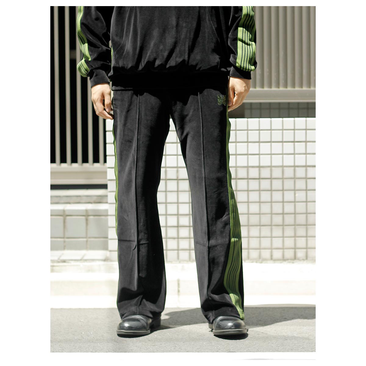 ニードルズ NEEDLES ベロア ブーツカット トラックパンツ Boot-Cut