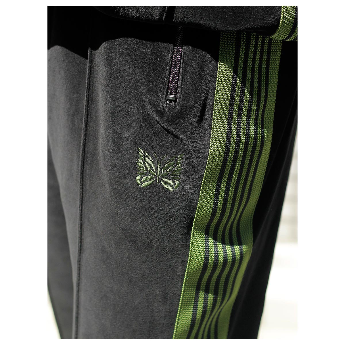 ニードルズ NEEDLES ベロア ブーツカット トラックパンツ Boot