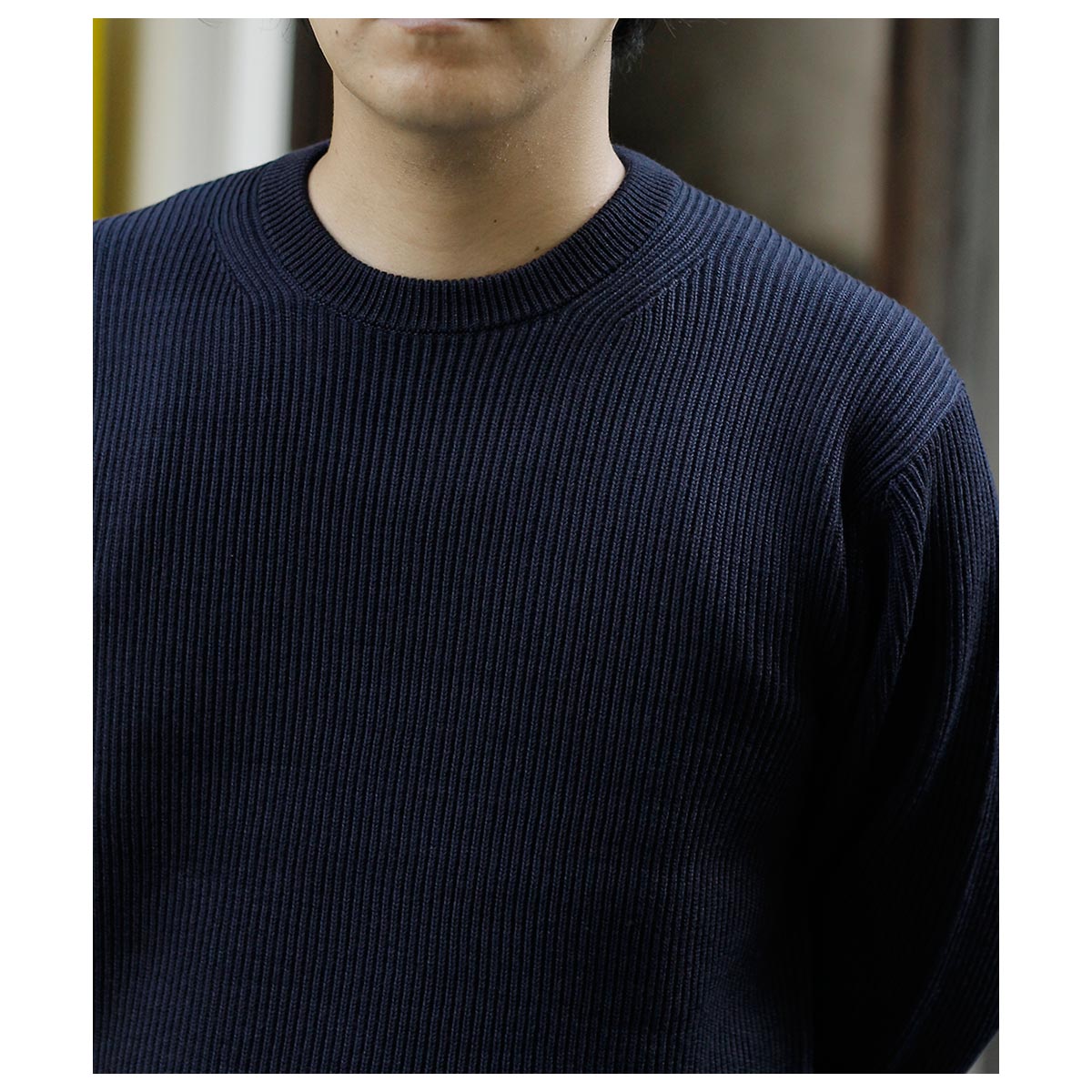 Хȥʡ BATONER å  롼ͥå SOLID WOOL RIB CREW NECK (BN-25FM-042)