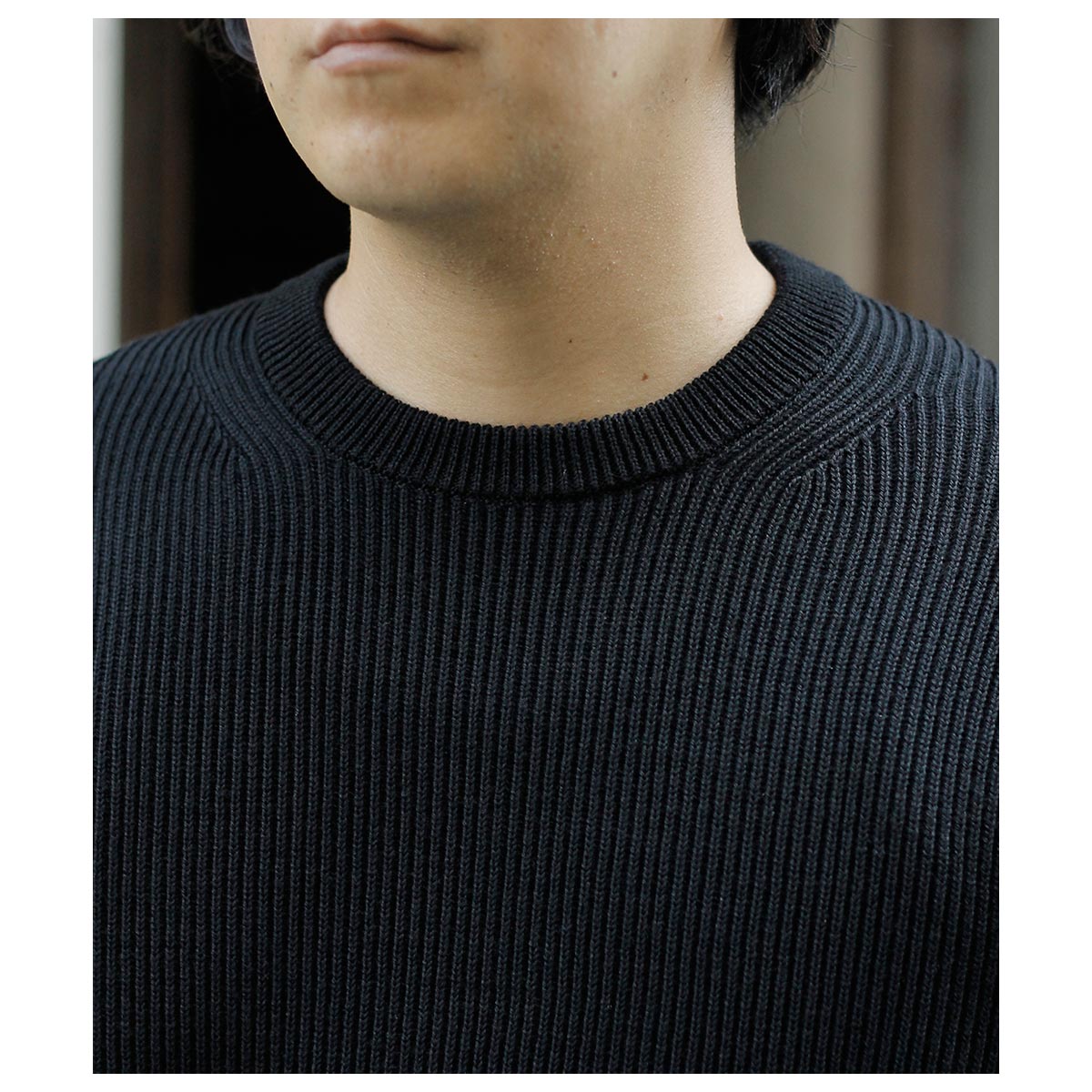 Хȥʡ BATONER å  롼ͥå SOLID WOOL RIB CREW NECK (BN-25FM-042)