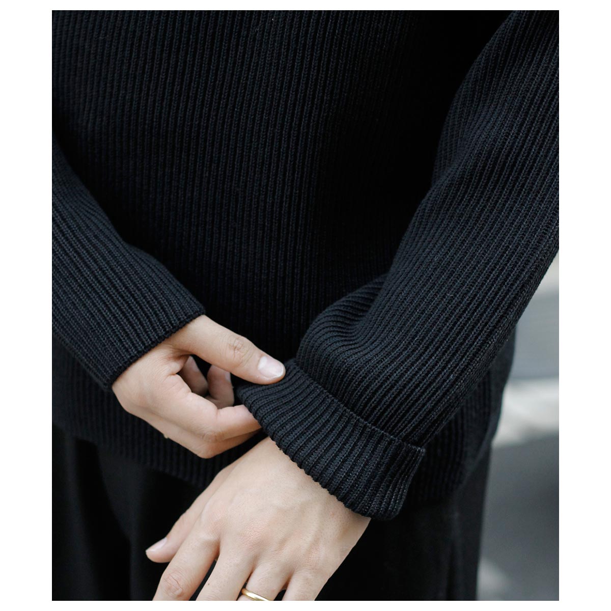 Хȥʡ BATONER å  롼ͥå SOLID WOOL RIB CREW NECK (BN-25FM-042)