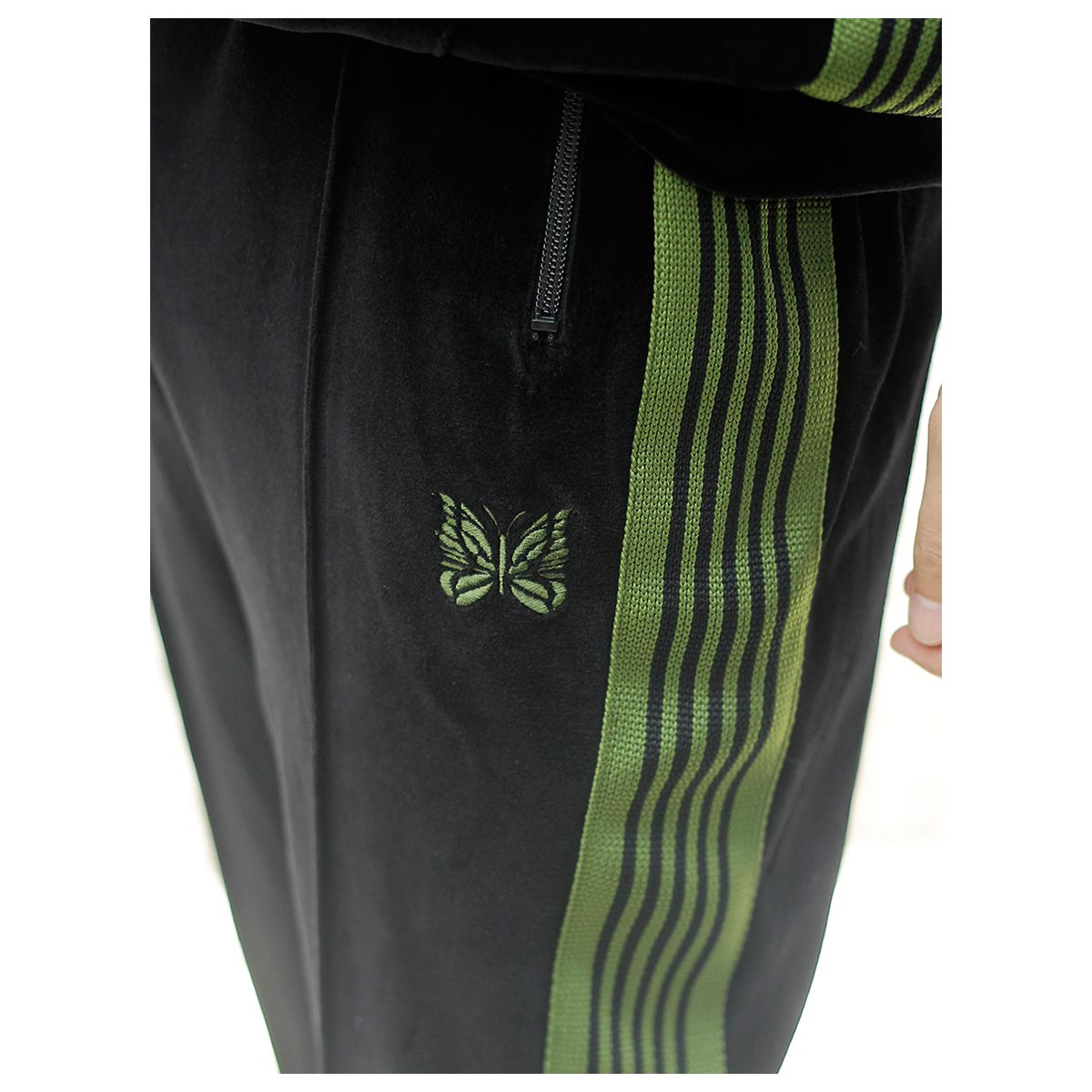 �ˡ��ɥ륺 NEEDLES   �٥��� �ʥ����ȥ�å��ѥ�� Narrow Track Pant - C/PE Velour (RW325)