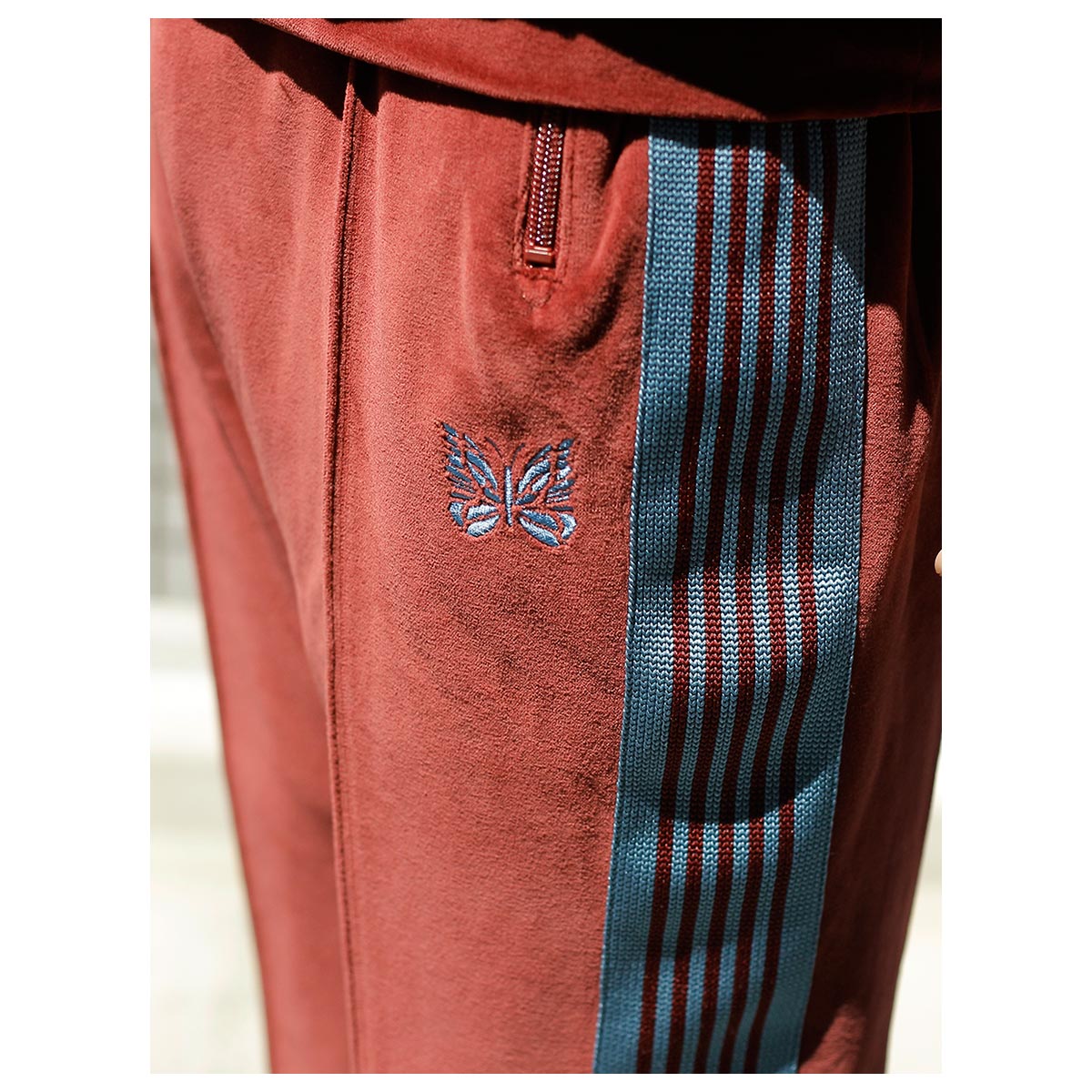 �ˡ��ɥ륺 NEEDLES   �٥��� �ʥ����ȥ�å��ѥ�� Narrow Track Pant - C/PE Velour (RW325)