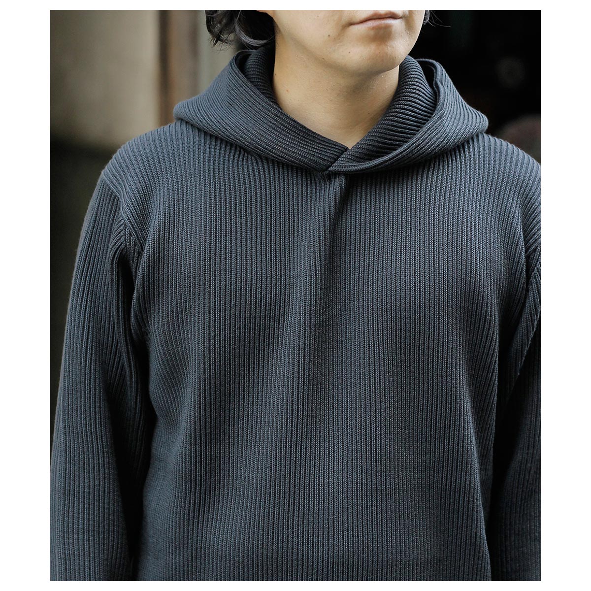 Хȥʡ BATONER å  ץѡ SOLID WOOL RIB PULL PARKER (BN-25FM-043)