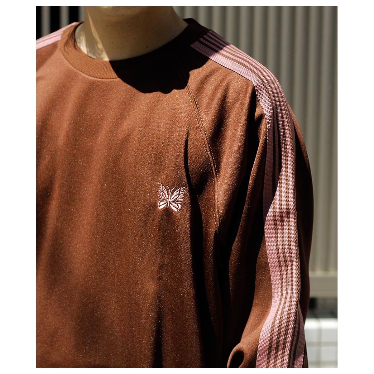 ニードルズ NEEDLES トラック クルーネック シャツ ポリスムース Track