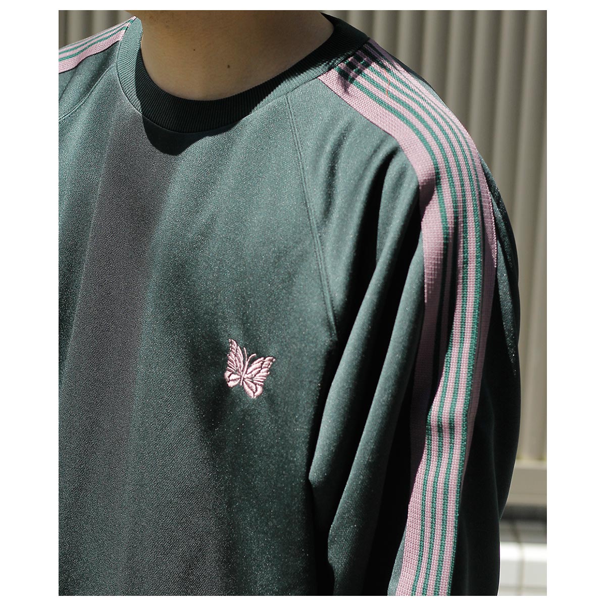 20%OFF ������ �ˡ��ɥ륺 NEEDLES  �ȥ�å� ���롼�ͥå� ����� �ݥꥹ�ࡼ�� Track Crew Neck Shirt - Poly Smooth (RW315)